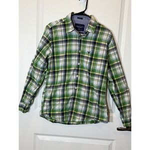 American Eagle Outfitters Plaid Button Down Shirt Men's M/M Athletic Fit preppy